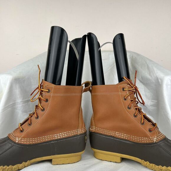 L.L.Bean Men's Bean Boots Duck Hunting Field Tan Brown Leather Size 10 M - Picture 3 of 8